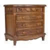 Picture of Esparto Mid Century French Hand Carved Rustic 4 Drawer Dresser
