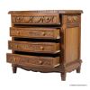 Picture of Esparto Mid Century French Hand Carved Rustic 4 Drawer Dresser