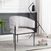 Picture of Blankenberge Modern Stainless Steel Upholstered Armchair