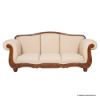 Picture of Denali Victorian Hand Carved Rolled Arm Upholstered 3 Seater Sofa		