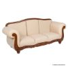 Picture of Denali Victorian Hand Carved Rolled Arm Upholstered 3 Seater Sofa		