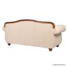 Picture of Denali Victorian Hand Carved Rolled Arm Upholstered 3 Seater Sofa		