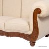 Picture of Denali Victorian Hand Carved Rolled Arm Upholstered 3 Seater Sofa		