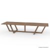 Picture of Cromwell Modern Farmhouse Extra Long Outdoor Dining Table For 10 