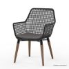 Picture of Cromwell Teak Wood Rattan Mid-century Modern Dining Chair