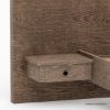 Picture of Colorado Modern Rustic Solid Wood Floating Platform Bed with Storage