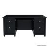Picture of Aulander Solid Wood Home Office Executive Desk With Computer Tray