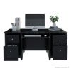 Picture of Aulander Solid Wood Home Office Executive Desk With Computer Tray