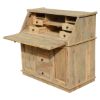 Picture of Utah Solid Wood Drop Front Secretary Desk With Hutch 
