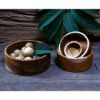 Picture of Malacca Solid Teak Wood 4 Piece Stackable Bowls Set