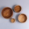 Picture of Malacca Solid Teak Wood 4 Piece Stackable Bowls Set