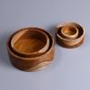 Picture of Malacca Solid Teak Wood 4 Piece Stackable Bowls Set