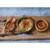 Picture of Malacca Solid Teak Wood Set of 4 Bowls with Spoon & Fork