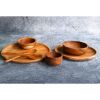 Picture of Mantanani Solid Teak Wood 7-Piece Dinner Set