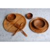 Picture of Mantanani Solid Teak Wood 7-Piece Dinner Set