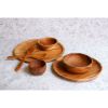 Picture of Mantanani Solid Teak Wood 7-Piece Dinner Set