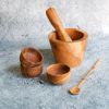 Picture of Perhentian Islands Teak Wood Mortar Pestle with Bowl Set