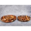 Picture of Selangor Teak Wood Serving Plates with Chopsticks, Fork and Spoon