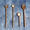 Picture of Canaria Handmade Solid Teak Wood Long Handle 4 Spoons Set (12 Pcs)
