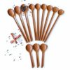 Picture of Canaria Handmade Solid Teak Wood Long Handle 4 Spoons Set (12 Pcs)