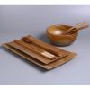 Picture of Lozoya Solid Teak Wood Handmade 7-Piece Dinnerware Set