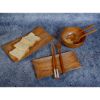 Picture of Lozoya Solid Teak Wood Handmade 7-Piece Dinnerware Set