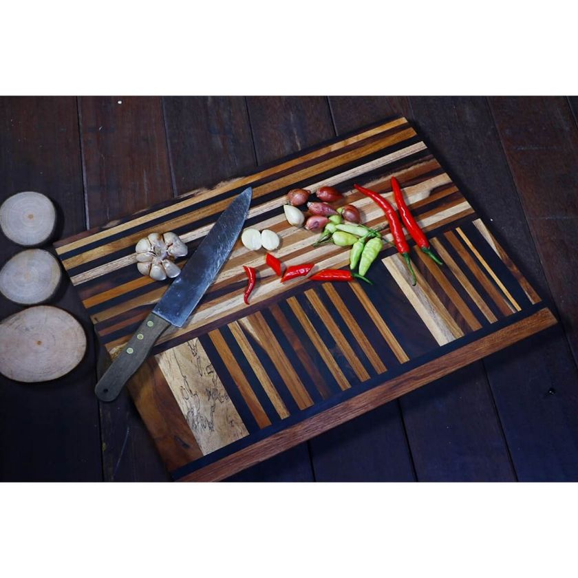 Picture of Mallorca Spice and Slice Solid Wood Chopping Board Set of 3