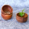 Picture of Tellaro Solid Teak Wood Dip & Sauce Bowls (Set of 6)