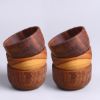 Picture of Tellaro Solid Teak Wood Dip & Sauce Bowls (Set of 6)