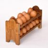 Picture of Solid Teak Wood Stackable Egg Holder Trays (Set of 2)
