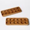 Picture of Solid Teak Wood Modern Egg Holder Tray (Set of 2)