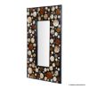 Picture of Bolinas Contemporary Solid Wood Rectangle Wall Mosaic Mirror Frame