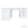 Picture of Hollister Solid Wood White L Shaped Home Office Desk