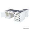 Picture of Hollister Solid Wood White L Shaped Home Office Desk
