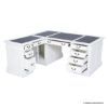 Picture of Hollister Solid Wood White L Shaped Home Office Desk