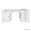 Picture of Hollister Solid Wood White L Shaped Home Office Desk
