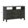 Picture of El Dorado Mahogany Wood Gray Bedroom 4 Drawer Dresser With Shelves