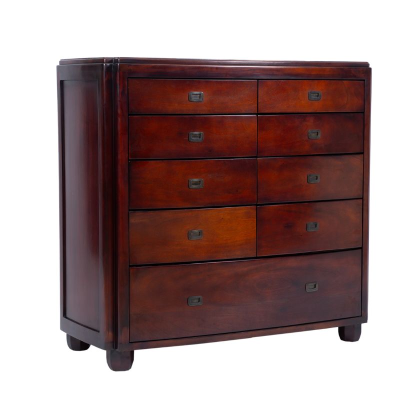 Picture of Aspen Mahogany Wood 9 Drawer Chest Dresser