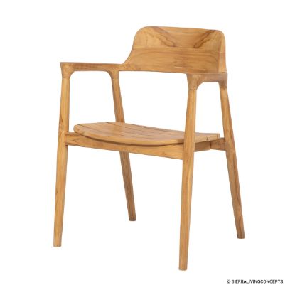 Picture of Elmira Contemporary Farmhouse Trilogy Rustic Dining Armchair