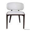 Picture of Novato Mid Century Split Back White Upholstered Accent Chair