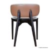 Picture of Novato Mid Century Split Back White Upholstered Accent Chair