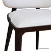 Picture of Novato Mid Century Split Back White Upholstered Accent Chair
