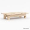Picture of Wyoming Rustic Solid Wood Rectangle Farmhouse Coffee Table