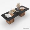 Picture of Pomona 2 Tone Rectangle Black Coffee Table with Storage