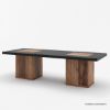 Picture of Pomona 2 Tone Rectangle Black Coffee Table with Storage