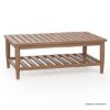 Picture of Boudry Rustic Modern Teak Wood Rectangle Coffee Table