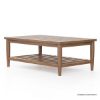 Picture of Boudry Rustic Modern Teak Wood Rectangle Coffee Table