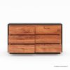 Picture of Paradise Modern Rustic Solid Wood 6 Drawer Dresser