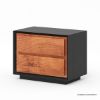 Picture of Paradise Modern Rustic Solid Wood 2 Drawer Nightstand