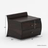 Picture of Sligo Modern Solid Wood 2 Drawer Nightstand
